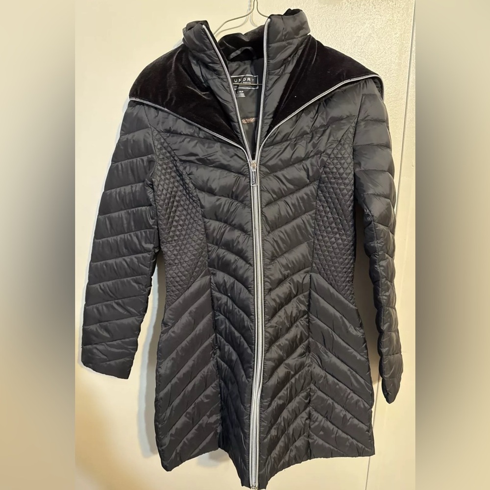 Laundry by Shelli Segal Womens Quilted Cold Weather Puffer Jacket Small